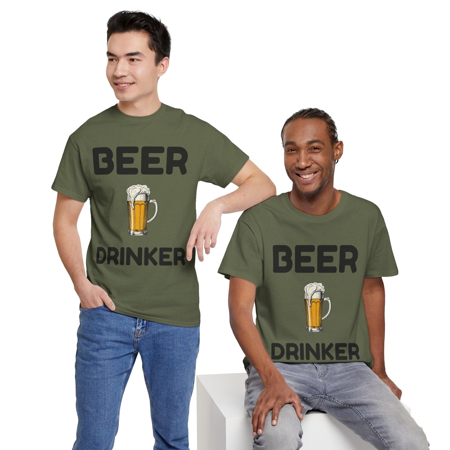 Beer Drinker & Milk Drinker Matching Set – Funny Gift for Dad & Baby