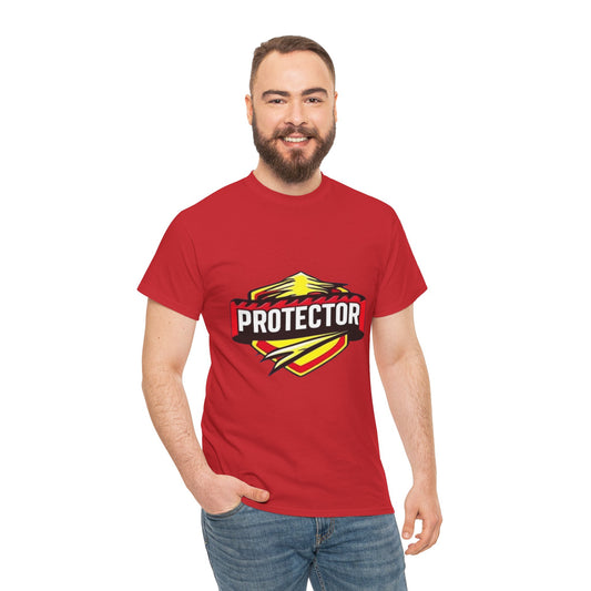 Red Protector Comic Inspired Dad Tshirt