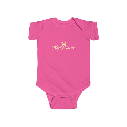 Nap Princess Hot Pink Baby Onesie Matching Nap King Dad T